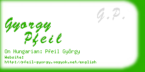 gyorgy pfeil business card